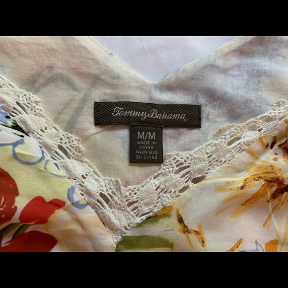 Tommy Bahama Adjustable Empire waist Tank/Sundress in Vibrant Floral, EUC - Picture 7 of 9